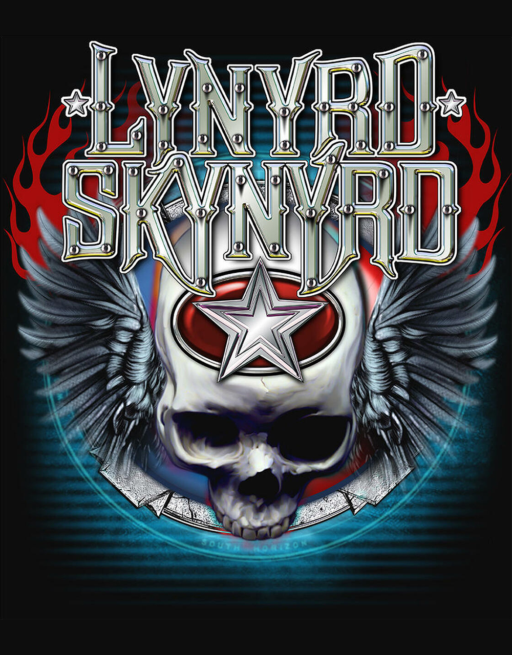 ƥ  Skynyrd-Winged Skull DE-MS2517