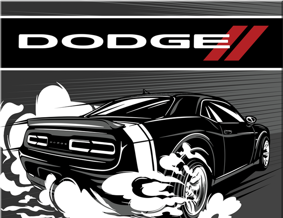 ƥ  Dodge Black Speed DE-MS2836