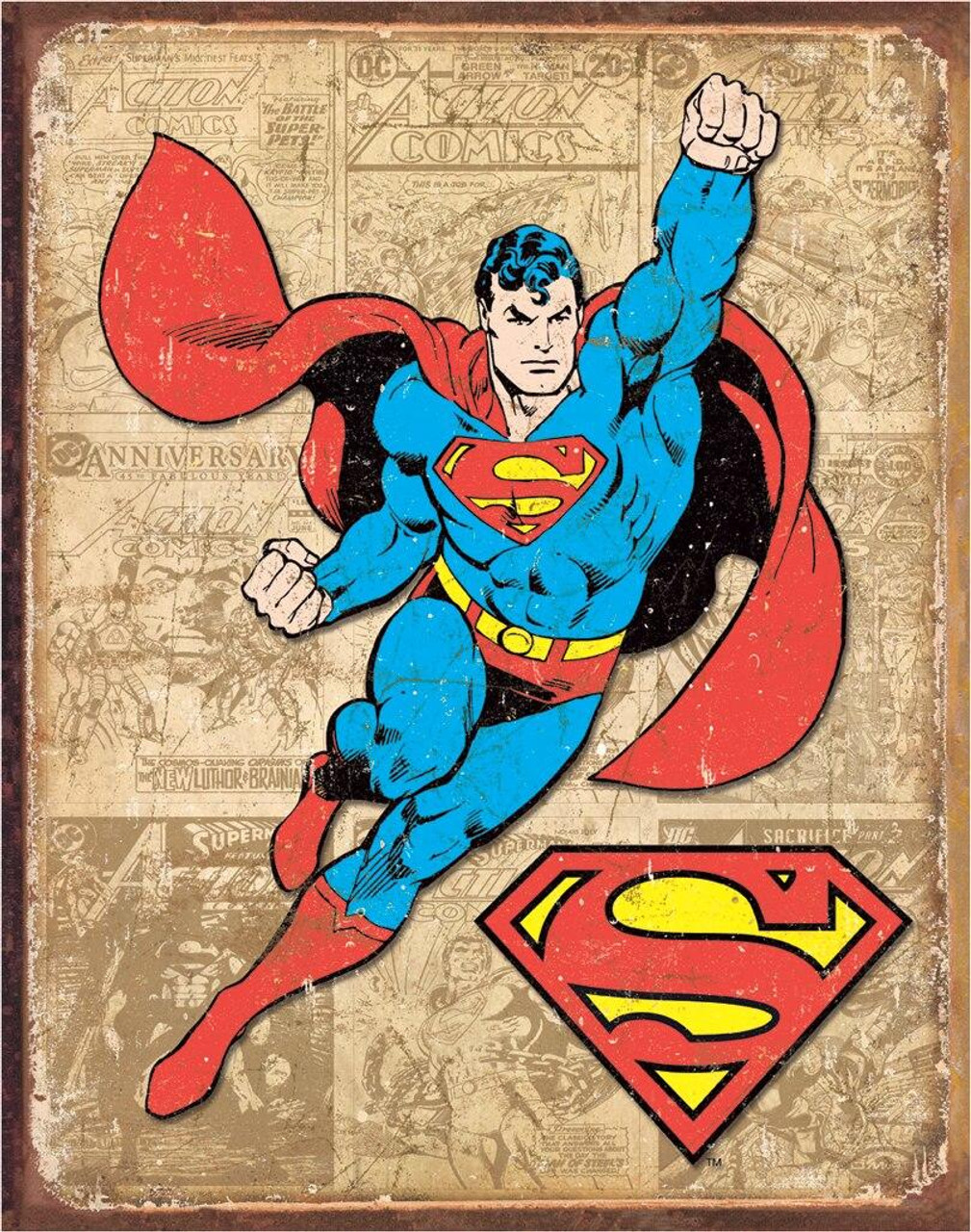 ƥ  SUPERMAN WEATHERED PANELS DE-MS1825