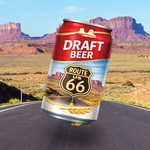 RT 66 ��С� �С� �ޥå� RT 66 DRAFT BEER��66-NB-RM-02��580x220x2mm