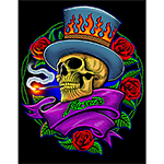 ƥ  Poison-Rose Skull DE-MS2491