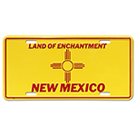 ߥ˥  LICENSE PLATE NEW MEXICO FLAG GL-SLNM