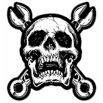 ƥ  Skull n Cross Wrenches PT-LETH-148