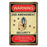 ƥ  Warning 2nd Amendment PT-PTSB-267