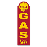 ƥ  SHL-257 Shell Gas Sold Here Grunge
