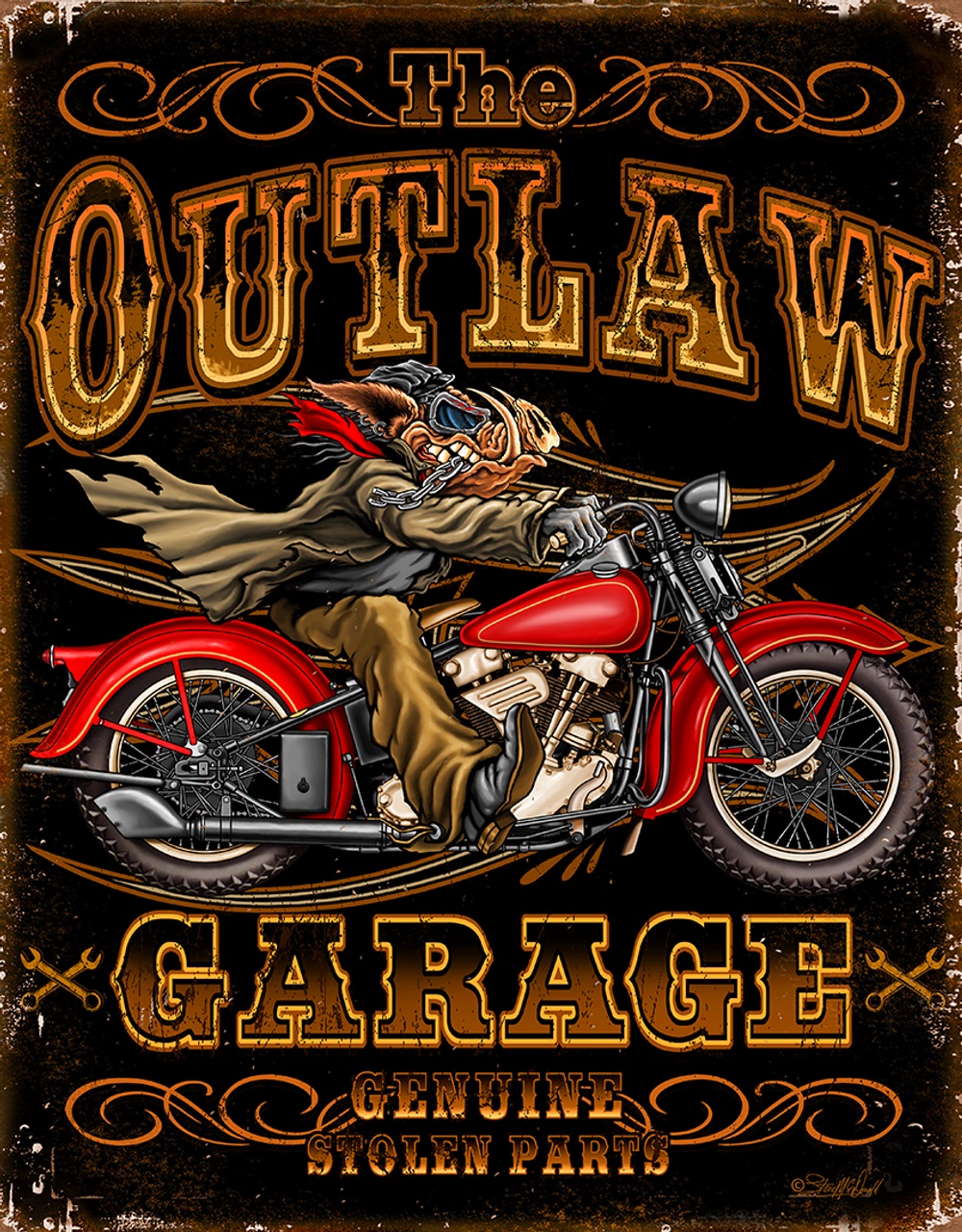 ƥ  Outlaw Garage Bikes DE-MS2678ƥ  Outlaw Garage Bikes DE-MS2678