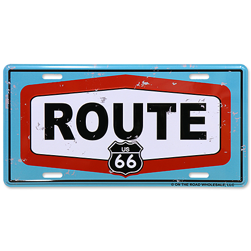 ƥ  RT 66 LICENSE PLATE 66-AD-LP008