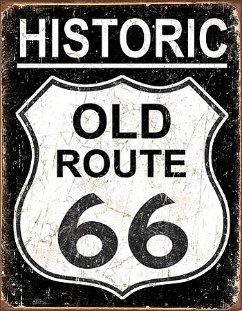 ƥ  OLD ROUTE 66 WEATHERED 66-DE-MS1938ƥ  OLD ROUTE 66 WEATHERED 66-DE-MS1938