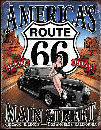 ƥ  RT 66 AMERICA'S MAIN STREET 66-DE-MS1957