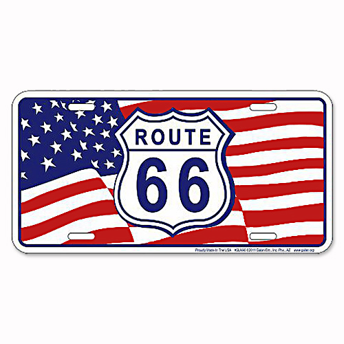 ߥ˥  RT 66 LICENSE PLATE 66-GL-SLAA6ߥ˥  RT 66 LICENSE PLATE 66-GL-SLAA6