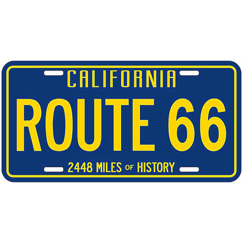 ߥ˥  RT 66 LICENSE PLATE 66-GL-SLMRCAߥ˥  RT 66 LICENSE PLATE 66-GL-SLMRCA