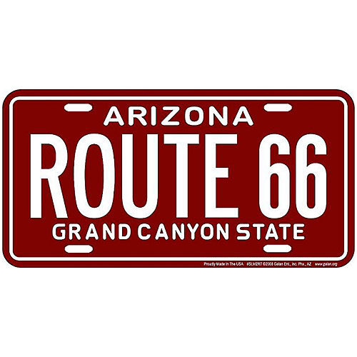 ߥ˥  RT 66 LICENSE PLATE 66-GL-SLMZRT