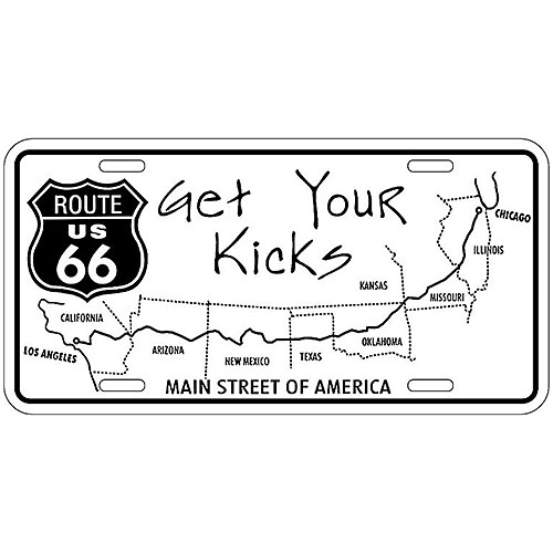 ߥ˥  RT 66 LICENSE PLATE 66-GL-SLRT66