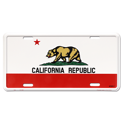 ߥ˥  LICENSE PLATE CALIFORNIA STATE FLAG GL-SL952ߥ˥  LICENSE PLATE CALIFORNIA STATE FLAG GL-SL952