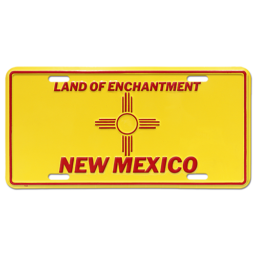 ߥ˥  LICENSE PLATE NEW MEXICO FLAG GL-SLNM