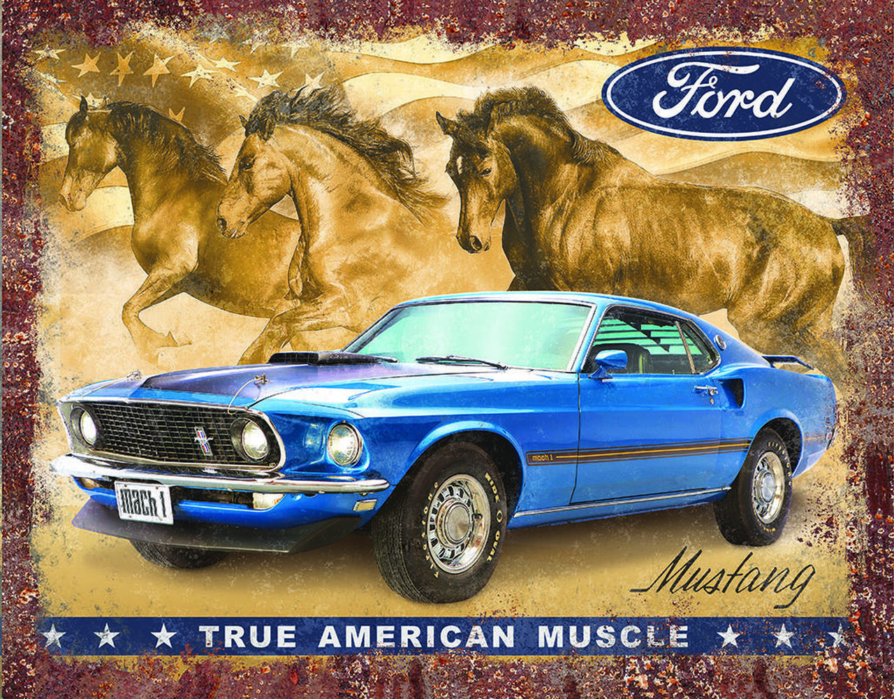ƥ  Mustang Flag "True American Muscle" DE-MS2470ƥ  Mustang Flag "True American Muscle" DE-MS2470