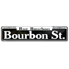 ߥ˥  STREET SIGN BOURBON ST. GL-SSB