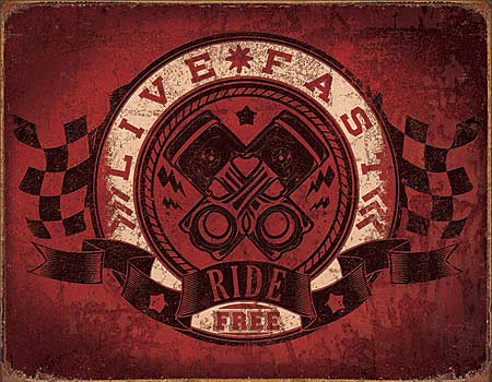 ƥ  LIVE FAST-RIDE FREE DE-MS2052
