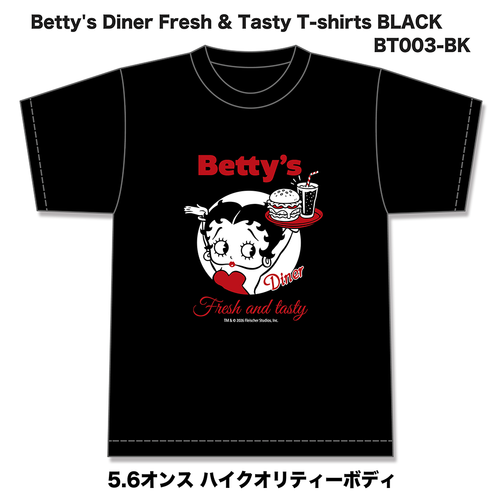 Betty Boop T����� Betty's Diner & Tasty �֥�å� 3RD-BT003-BKBetty Boop T����� Betty's Diner & Tasty �֥�å� 3RD-BT003-BK
