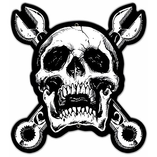 ƥ  Skull n Cross Wrenches PT-LETH-148ƥ  Skull n Cross Wrenches PT-LETH-148