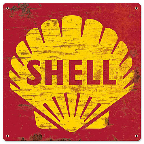 ƥ  Shell 1961 Logo Grunge PT-SHL-204ƥ  Shell 1961 Logo Grunge PT-SHL-204