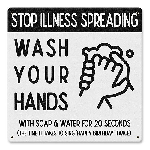 ƥ  Stop Illness Wash Hands PT-PTSB-462ƥ  Stop Illness Wash Hands PT-PTSB-462