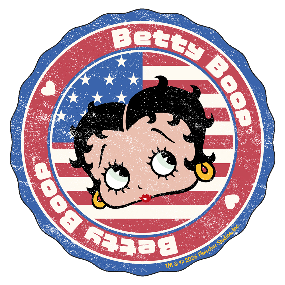 Betty Boop ���ƥå��� USA Flag BB-ST002D