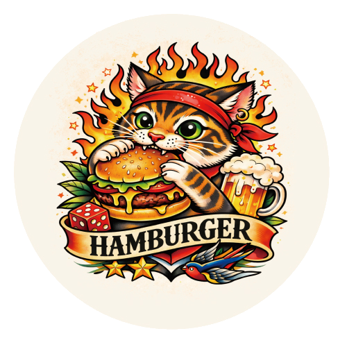 �����ʡ� ���ƥå��� HAMBURGER CAT BUDSTK-12