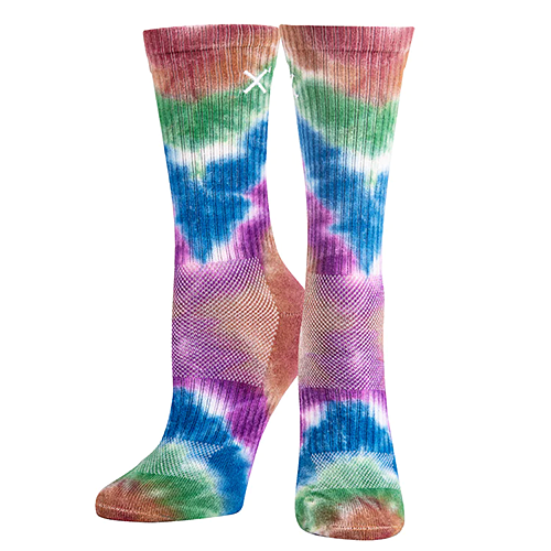 ODD SOXʥå åWOMEN'S TIE DYE HIPPY CREW OS-SOC-WM-30827-TDCWODD SOXʥå åWOMEN'S TIE DYE HIPPY CREW OS-SOC-WM-30827-TDCW