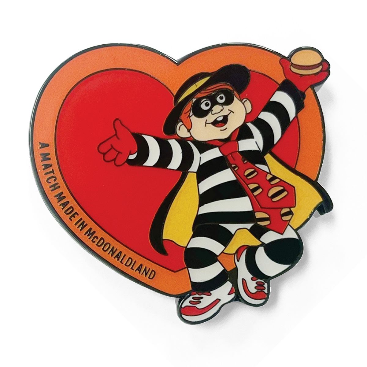 McDonald's �ԥ�Хå� Hamburglar and Burger Enamel Heart SM-PIN-7265402