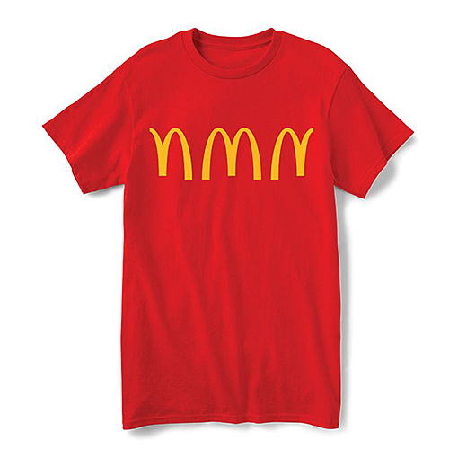 McDonald's Tシャツ トラディショナル フィット Red Arches Repeat SM-TEE-3196018 レッド