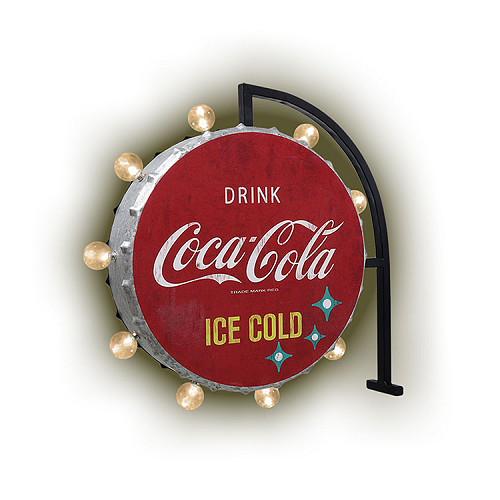 COKE    LED  COCA-COLA ICE COLD ROUND CC-CA-LE-191339