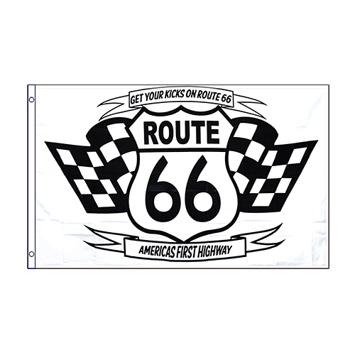 3x5 ft եå Route 66 Black  White 66-FI-F-USA-0573x5 ft եå Route 66 Black  White 66-FI-F-USA-057
