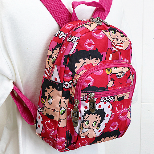 Betty Boop ミニ  バック パック オール ヘッズ BB-DN-BP-BN92010D-AH