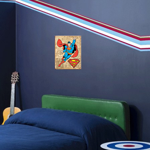 ƥ  SUPERMAN WEATHERED PANELS DE-MS1825