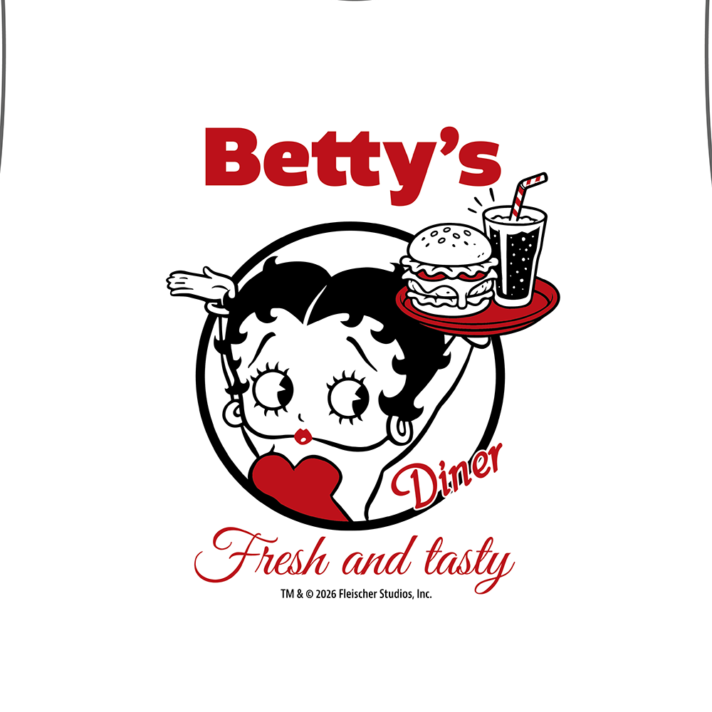Betty Boop T����� Betty's Diner & Tasty �ۥ磻�� 3RD-BT003-WH