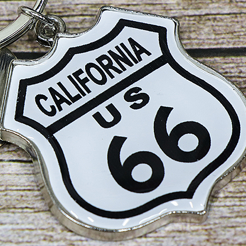 RT 66 メタル キーリング ROUTE 66 CALIFORNIA 66-PB-KR-RT66CAL