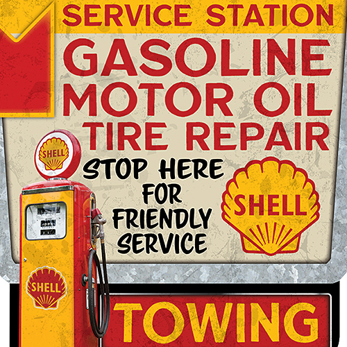 å ܥ ᥿  SHELL GASOLINE MOTOR OIL AM-DES-48007