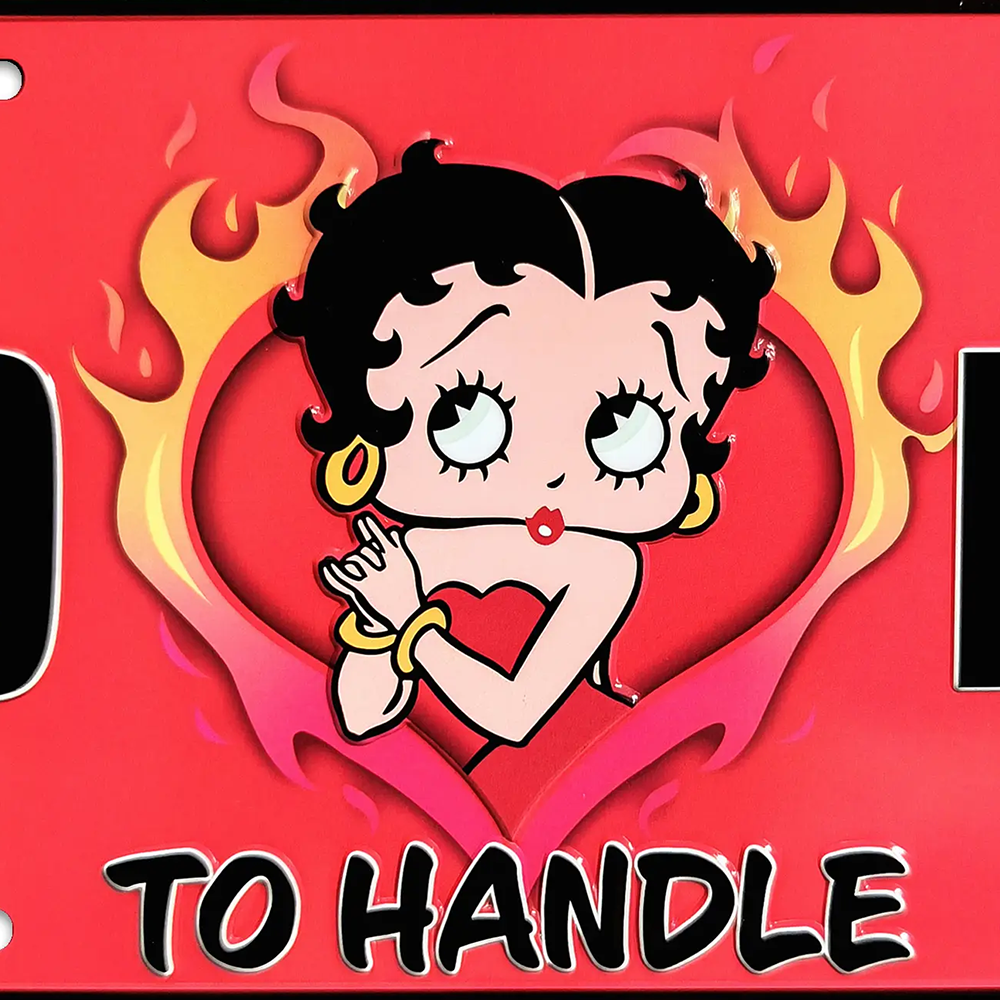 Betty Boop ����ߥ˥��� ������ LICENSE PLATE Too Hot to Handle BB-MSP-LP-BB7232