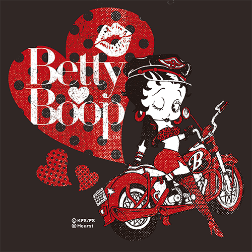 Betty Boop フーディー Biker Betty Boop BB-KP-FD-003-BK ブラック
