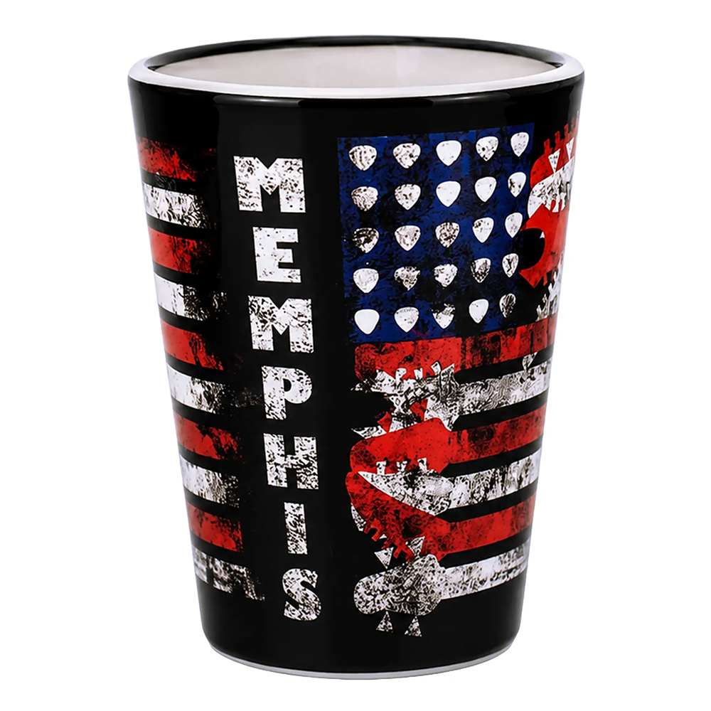 ����å� ���饹 Memphis Flag w/Guitars MSP-SG-M6486