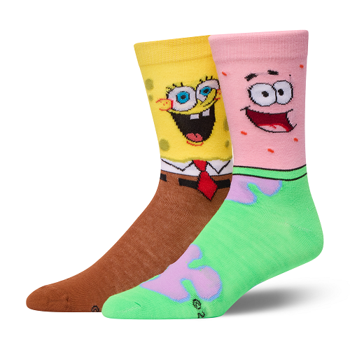 ���쥤���� ���å�����CRAZY SOCKS�˥�� ���롼 ���å��� SPONGEBOB & PATPICK OS-CSO-M-38405MNCF