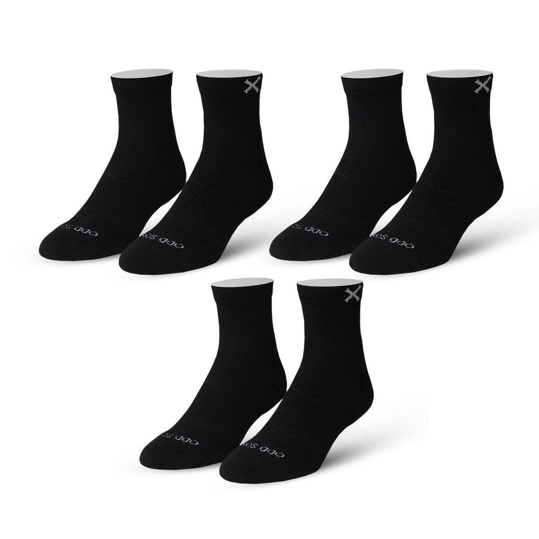 ODD SOXʥå åLARGE FEET BASIX 3 PACK3­ åȡQUARTER BLACK OS-SOC-BSXQUBLK3