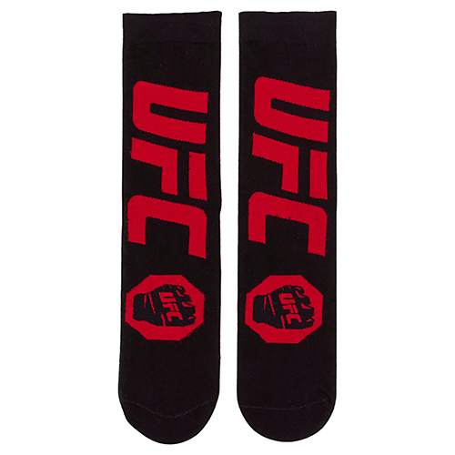 ODD SOXʥå åLARGE FEET UFC LOGO & FIST BLACK RED OS-SOC-M-22259UFCMC