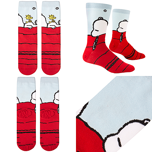 ODD SOX（オッド ソックス）LARGE FEET SNOOPY & WOODSTOCK OS-SOC-M-35502MONCD