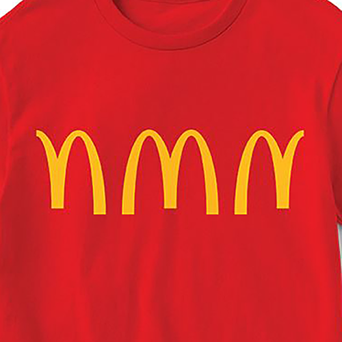 McDonald's Tシャツ トラディショナル フィット Red Arches Repeat SM-TEE-3196018 レッド