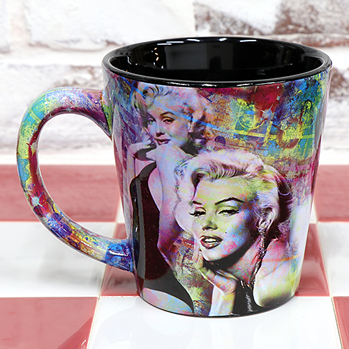 マリリン・モンロー 12oz. マグカップ Colorful Collage Latte MM-MSP-MG-Y5591
