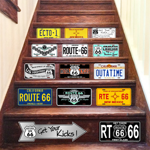 ߥ˥  RT 66 LICENSE PLATE 66-GL-SLMZRT