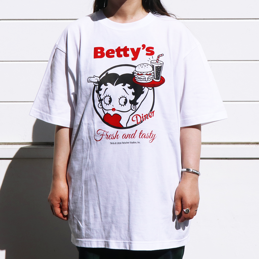 Betty Boop T����� Betty's Diner & Tasty �ۥ磻�� 3RD-BT003-WH