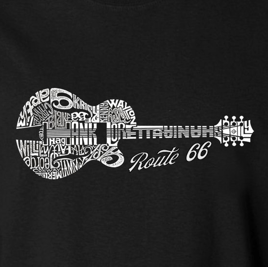 RT 66 Tシャツ Country Guitar 66-LA-TS-COUN-BK